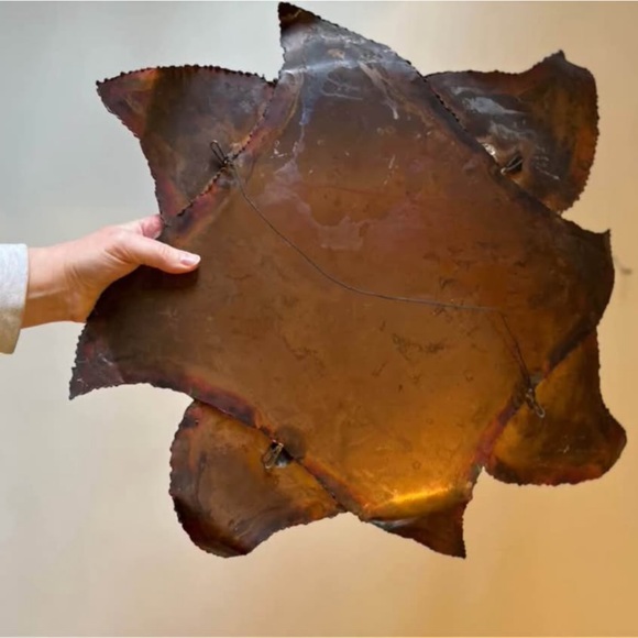 MCM Torched Copper Sunburst Mirror - Picture 4 of 4